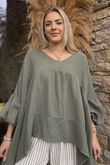Made in Italy Santos Artist Smock Moss 